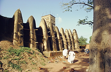 Mossi style old mosque, Ouagadougou, Burkina-Faso, Africa