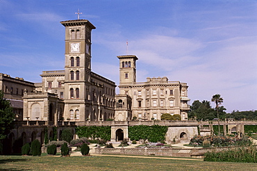 Osborne House, completed in 1851, Isle of Wight, England, United Kingdom, Europe