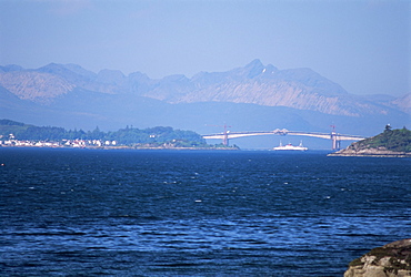 Lochalsh Bridge linking mainland to Skye, Inverness-shire, Inner Hebrides, Scotland, United Kingdom, Europe