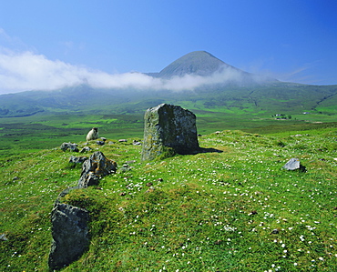 The Red Cuillins near Broadford, Cuillin Hills, Isle of Skye, Highlands Region, Scotland, UK, Europe