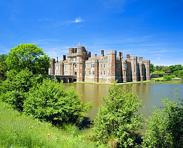 Herstmonceux Castle, East Sussex, England, UK