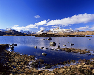 Lochan na H-Achlaise, Rannoch Moor, Strathclyde, Scotland, United Kingdom, Europe