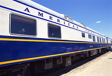 The American Orient Express train, travelling in the Southwest U.S., United States of America, North America