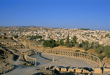 Archaeological site, Jerash, Jordan, Middle East