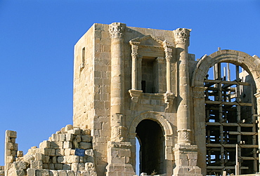 Ruins, archaeological site, Jerash, Jordan, Middle East