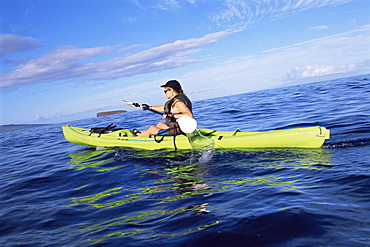 Kayaking off Wailea Beach, Maui, Hawaii, Hawaiian Islands, United States of America, Pacific, North America