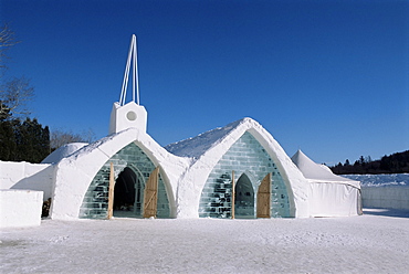 Ice chapel, Ice Hotel, Quebec, Quebec, Canada, North America