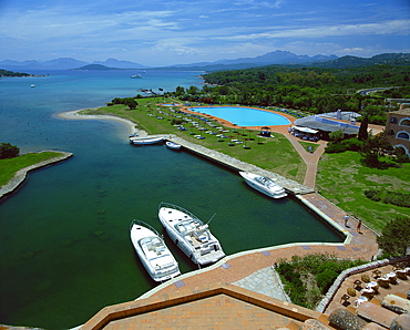 View from Hotel Cala di Volpe, Porto Cervo, Sardinia, Italy, Mediterranean, Europe