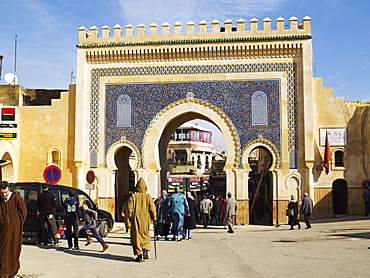 The Blue Gate, Fez, Morocco, North Africa, Africa