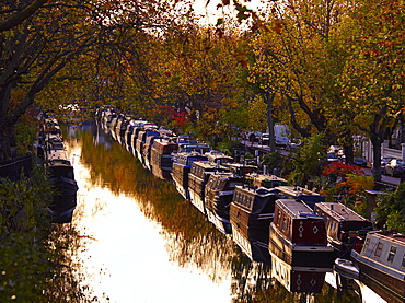 Canal boats, Little Venice, London W9, England, United Kingdom, Europe