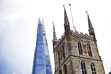 The Shard, Southwark Cathedral, London, England, United Kingdom, Europe