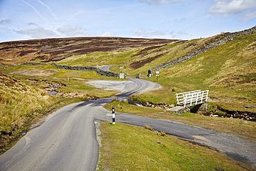 Ford in the road made famous by James Herriot tv series, Swaledale, Yorkshire Dales, North Yorkshire, Yorkshire, England, United Kingdom, Europe