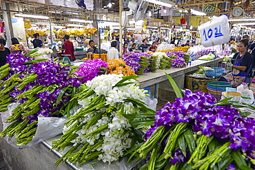 Yodpiman Flower Market, Bangkok, Thailand, Southeast Asia, Asia