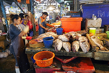 Fish Market at Samut Sakhon, Bangkok, Thailand, Southeast Asia, Asia