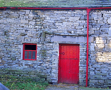 Farm building at Hardraw, Wensleydale, Yorkshire Dales, England, United Kingdom, Europe