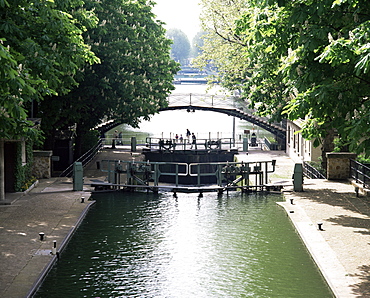 Canal St. Martin, Paris, France, Europe