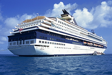 Celebrity Cruises Liner ship in the Caribbean, Central America