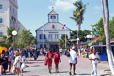 Street scene, Phillipsburg, St. Maarten (St. Martin), Leeward Islands, West Indies, Caribbean, Central America