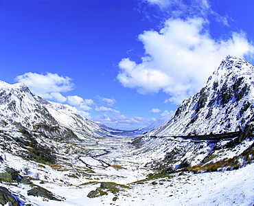 Nant Ffrancon Pass, Ogwen Valley, Snowdonia, Gwynned, Wales, UK, Europe