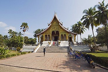 New Pavilion to house the Prabang standing Buddha statue, Royal Palace, Luang Prabang, Laos, Indochina, Southeast Asia, Asia