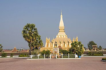 Pha That Luang, Vientiane, Laos, Indochina, Southeast Asia, Asia