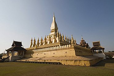 Pha That Luang, Vientiane, Laos, Indochina, Southeast Asia, Asia