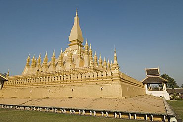 Pha That Luang, Vientiane, Laos, Indochina, Southeast Asia, Asia