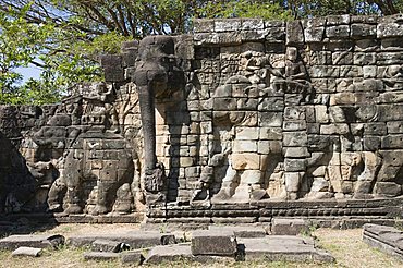 Elephant Terrace, Angkor Thom, Angkor, UNESCO World Heritage Site, Siem Reap, Cambodia, Indochina, Southeast Asia, Asia