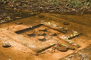 River of a thousand lingas, Kbal Spean, near Angkor, Siem Reap, Cambodia, Indochina, Southeast Asia, Asia