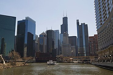 Chicago River, Chicago, Illinois, United States of America, North America