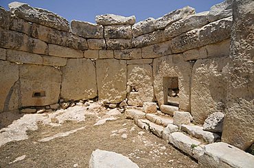 Mnajdra, a Megalithic temple constructed at the end of the third millennium BC, UNESCO World Heritage Site, Malta, Europe