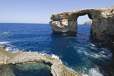 The Azure Window at Dwejra Point, Gozo, Malta, Mediterranean, Europe