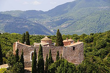 Monastery Agia Varvara, Skopelos, Sporades Islands, Greek Islands, Greece, Europe