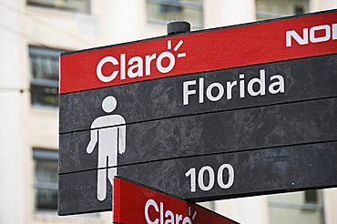 Florida, a famous shopping street in Buenos Aires, Argentina, South America