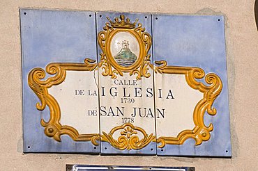 Street sign, Montevideo, Uruguay, South America