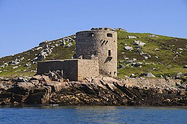 Cromwells Castle, Tresco, Isles of Scilly, Cornwall, United Kingdom, Europe