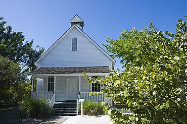 Old houses in historic village museum, Sanibel Island, Gulf Coast, Florida, United States of America, North America