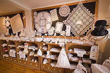 Irish linen and lace, Dingle, County Kerry, Munster, Republic of Ireland, Europe