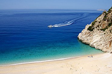 Kaputas beach at Kalkan area, Anatolia, Turkey, Asia Minor, Eurasia