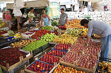 Market in Kalkan, Anatolia, Turkey, Asia Minor, Eurasia