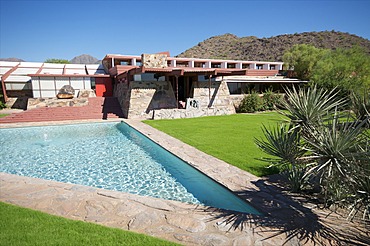 Taliesin West, personal home of Frank Lloyd Wright, near Phoenix, Arizona, United States of America, North America