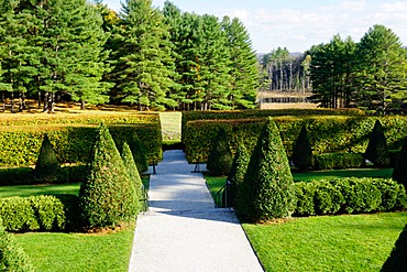 The grounds of The Mount, Edith Wharton's home, Lenox, The Berkshires, Massachusetts, New England, United States of America, North America