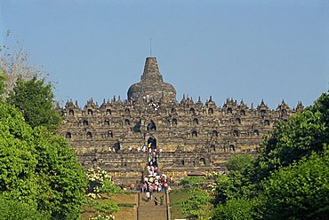 Buddhist temple, Borobudur, UNESCO World Heritage Site, Java, Indonesia, Southeast Asia, Asia