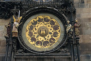 Astronomical clock, Old Town Square, Prague, Czech Republic, Europe