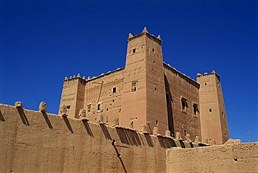 Exterior of a Kasbah in the Dades Valley, Morocco, North Africa, Africa