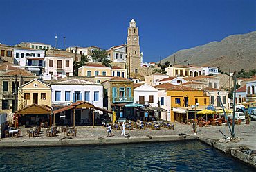 Emborio, Chalki (Halki), Dodecanese, Greek Islands, Greece, Europe