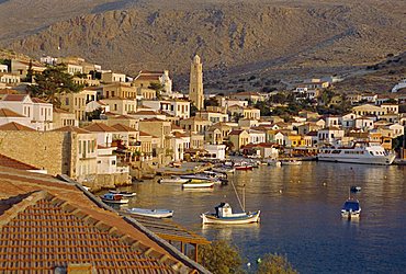 Emborio, Khalki (Chalki), near Rhodes, Dodecanese Islands, Greece, Europe