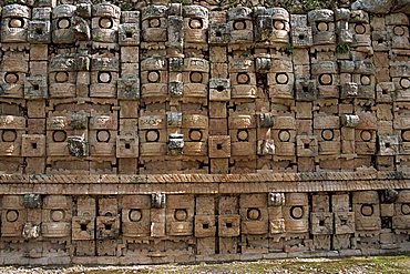 Puuc Mayan site of Kabah, the Codz Poop (Palace of Masks), Kabah, near Uxmal, Yucatan, Mexico, North America