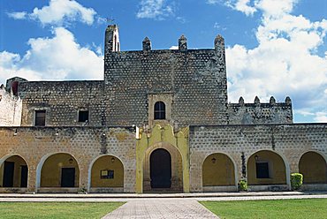 Iglesia de San Bernardino de Siena, Valladolid, Yucatan, Mexico, North America