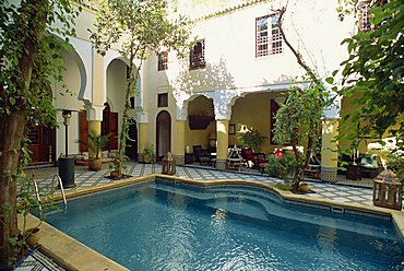 Ryad Maison Blea, a small hotel, Fez, Morocco, North Africa, Africa